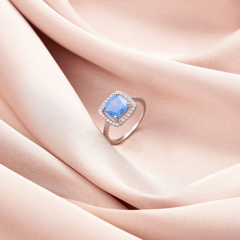 Green Purple Cubic Zirconia Band Factory - OEM/ODM Custom 925 Silver Green Purple Cubic Zirconia Band Stackable Rings