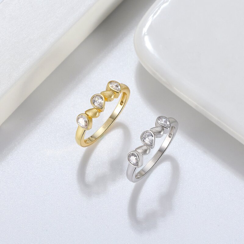 CCZ Diamond Eternity Ring Factory - OEM/ODM Custom Classic High Quality Women Jewelry 925 Silver CCZ Diamond Eternity Ring