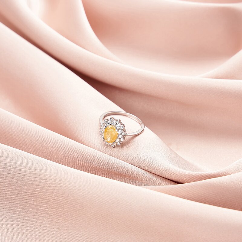 Yellow White Cubic Zirconia Band Manufacturer - OEM/ODM Custom Stacking Yellow White Cubic Zirconia Band Eternity Rings