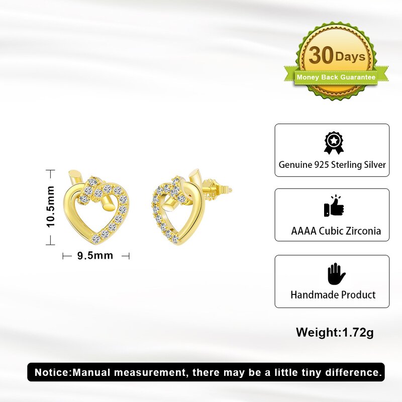 Love Shaped Chain Earrings Manufacturer - OEM/ODM Custom Love Shaped Chain Earrings 925 Silver Jewelry Earrings for Women