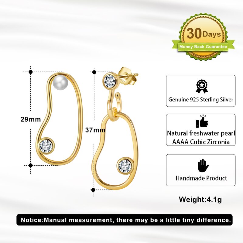 Large Cuban Chain Indian Earrings Manufacturer - OEM/ODM Custom New Design Large Cuban Chain Two-color 14K Gold Earrings