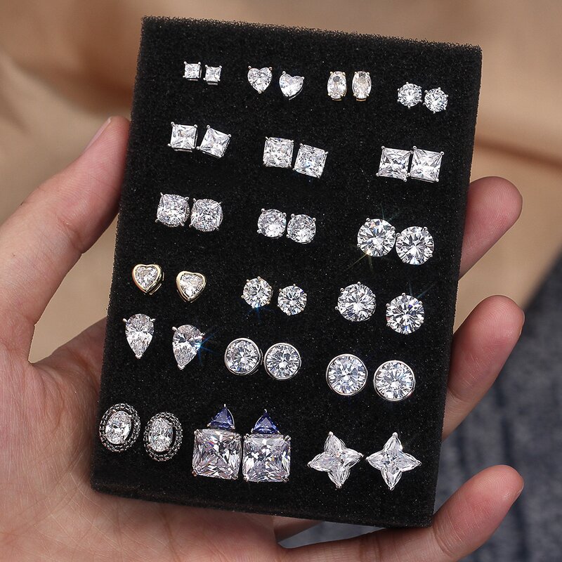 Cubic Zirconia Band Manufacturer - OEM/ODM Custom 925 Silver White Blue Cubic Zirconia Eternity Band for Women