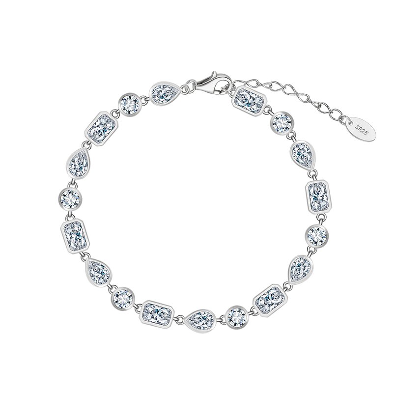 Stretchable Tennis Bracelet Manufacturer - OEM/ODM Custom Delicate 3mm Stretchable Tennis Bracelet 925 Silver Sparkling