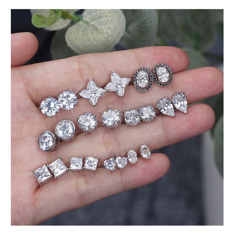 Cubic Zirconia Band Manufacturer - OEM/ODM Custom 925 Silver White Blue Cubic Zirconia Eternity Band for Women