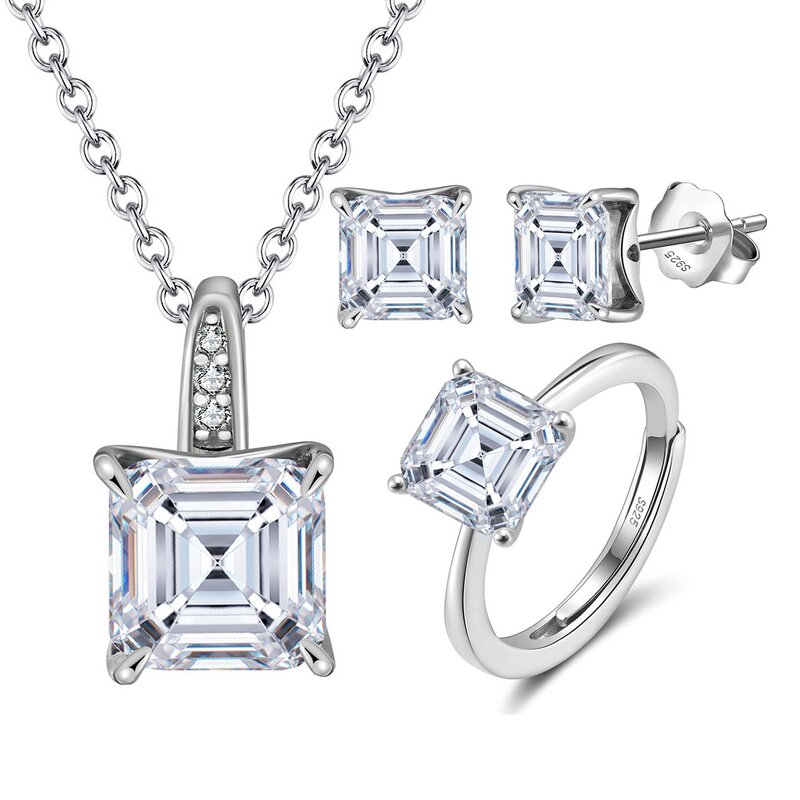 Designer Luxury Wedding Jewelry Set Factory - OEM/ODM Custom Designer Luxury Wedding Jewelry Set 925 Silver 8A CZ Jewelry Sets