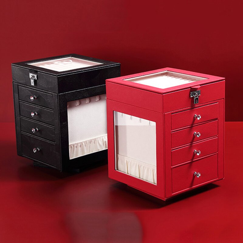 Premium Velvet Leather Jewelry Box Manufacturer - OEM/ODM Custom Gift Packaging Premium Velvet Pu Leather Jewelry Box