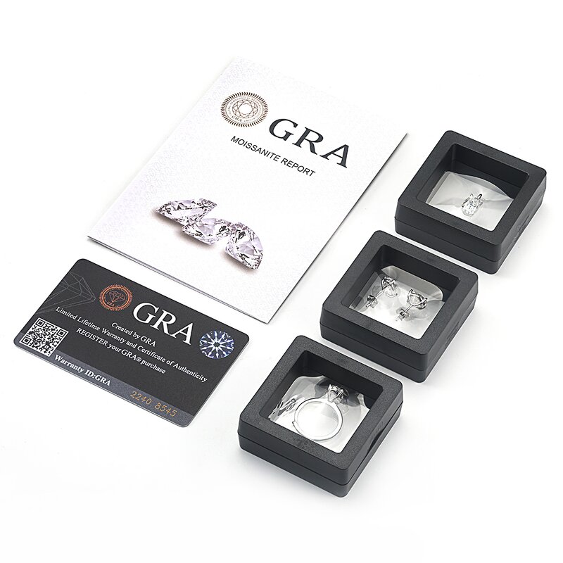 Moissanite Necklace Set Factory - OEM/ODM Custom 925 Sterling Silver Water Drop Shape Moissanite Diamond Set