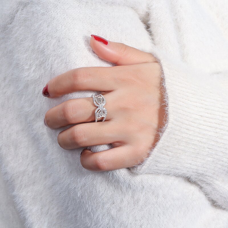 Adjustable Rings Factory - OEM/ODM Custom Accessories Women Jewelry 925 Silver Adjustable Rings for Female