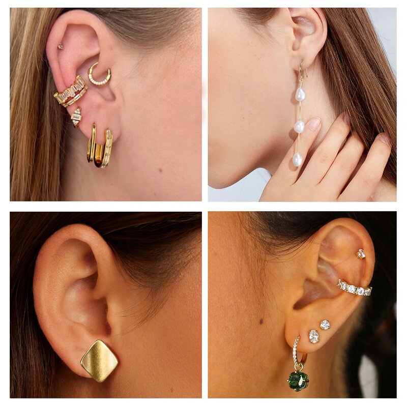 Earrings Manufacturer - OEM/ODM Custom High Quality 925 Silver Gold Plated Stud Hoop Drop Earrings