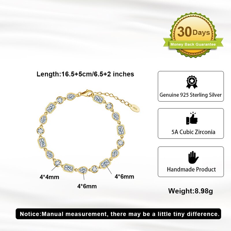 Stretchable Tennis Bracelet Manufacturer - OEM/ODM Custom Delicate 3mm Stretchable Tennis Bracelet 925 Silver Sparkling