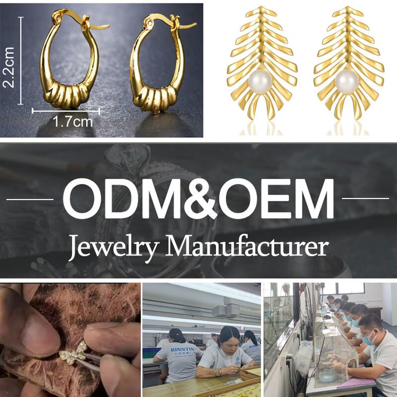 Earrings Manufacturer - OEM/ODM Custom High Quality 925 Silver Gold Plated Stud Hoop Drop Earrings