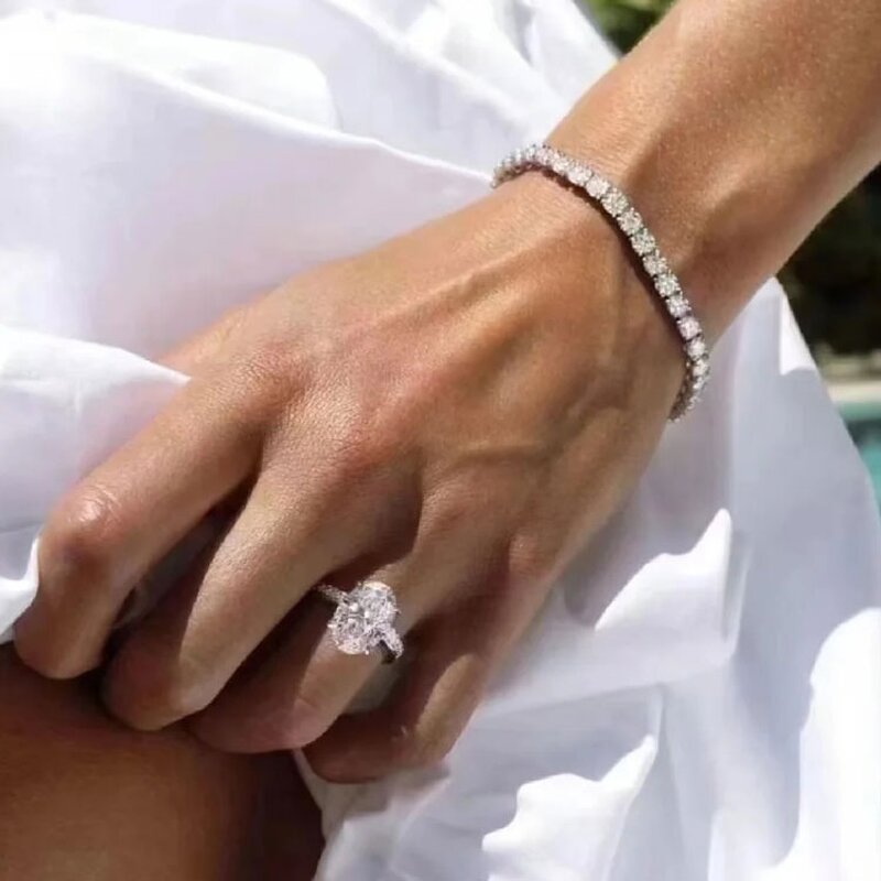 Moissanite Tennis Bracelet Factory - OEM/ODM Custom 925 Silver Moissanite Tennis Bracelet 3mm with GRA Certificate