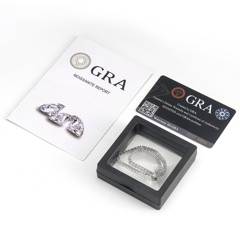 Moissanite Tennis Chain Factory - OEM/ODM Custom Wholesale Factory Price 925 Silver Iced Out Tennis Chain