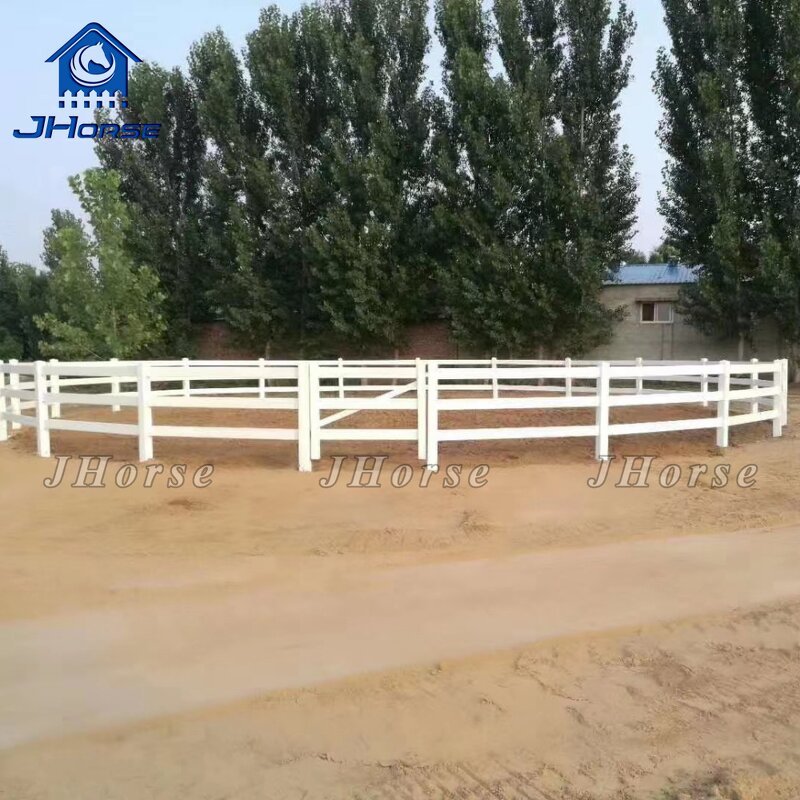 Vinyl Horse Farm Fence Factory - OEM/ODM Custom JHorse Wholesale 3 Rails Fencing Vinyl Horse Farm Fence