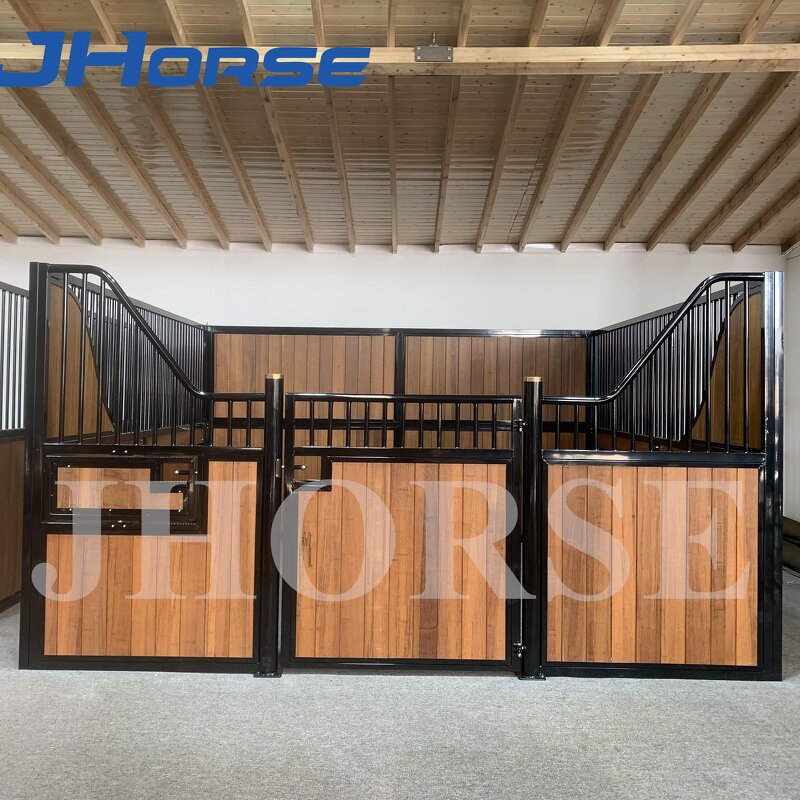 Steel Panels Powder Coated Horse Stable Manufacturer - OEM/ODM Custom Steel Panels Powder Bamboo Wooden Kits Coated Stable