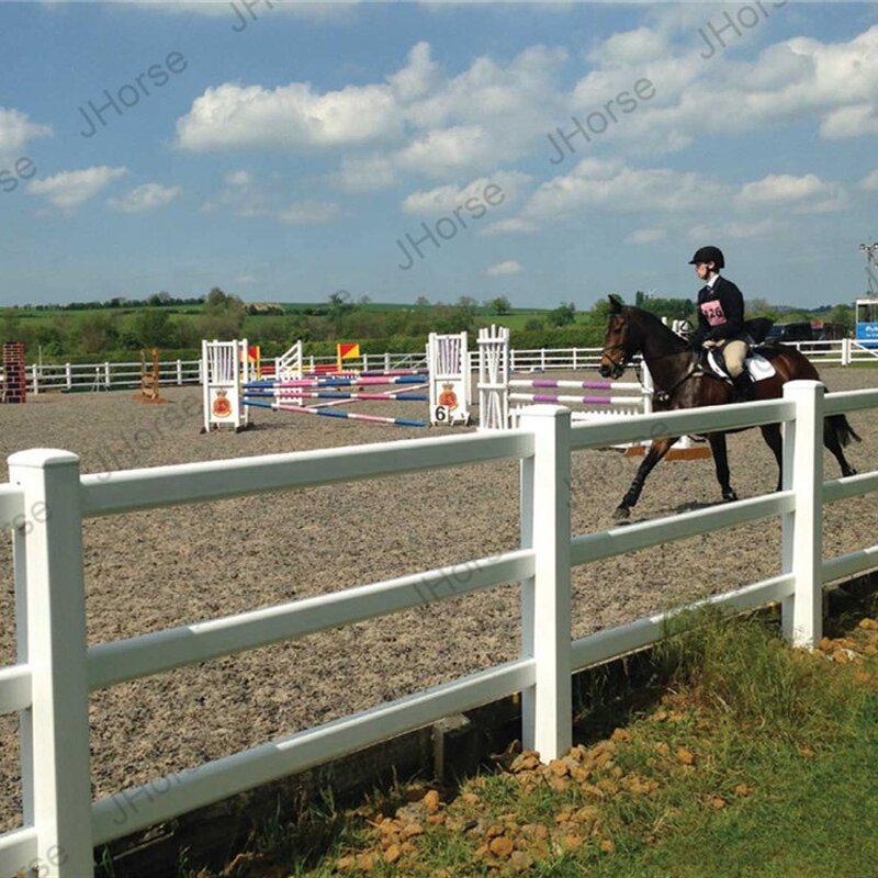 Plastic Vinyl PVC Horse Fence Manufacturer - OEM/ODM Custom Factory Hot Sale 2/3/4 Rail Cheap Plastic Vinyl Fence