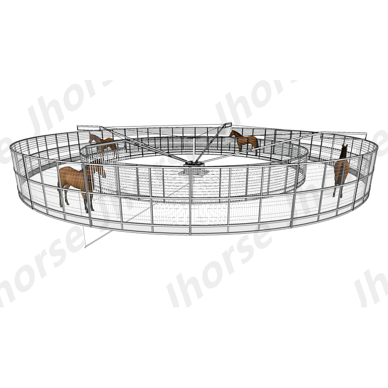 Horse Exercise Equipment Factory - OEM/ODM Custom Best Quality Horse Walker with Pvc Fence Dual-motor