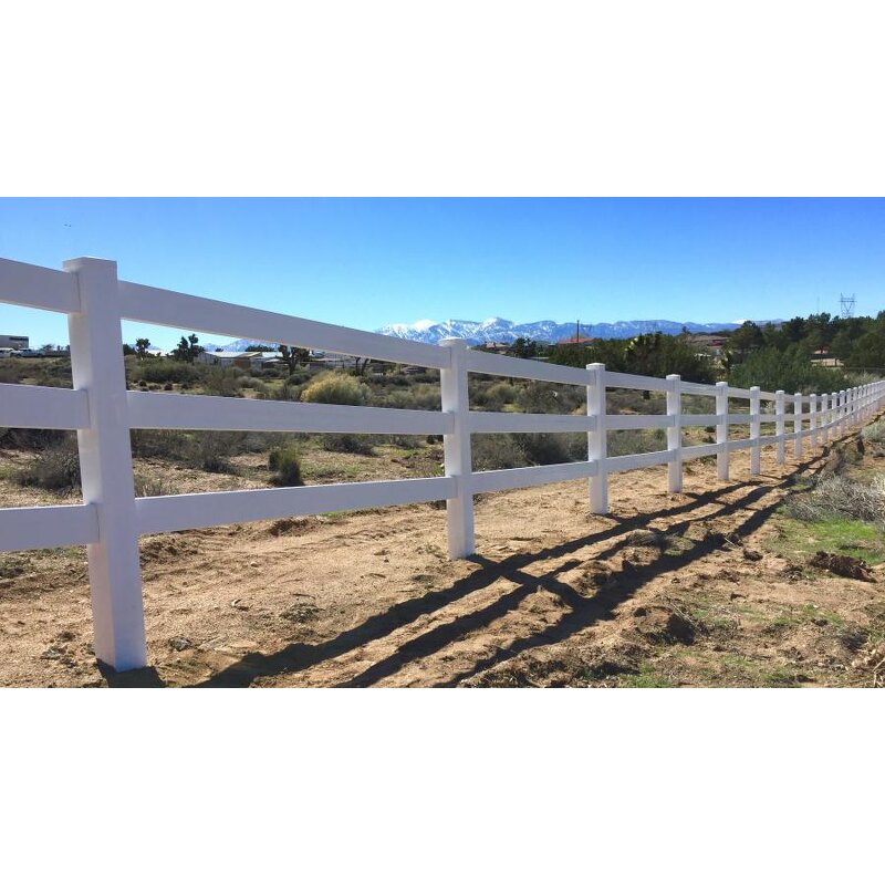 Portable Horse Farm Fence Factory - OEM/ODM Customized White Portable Horse Farm PVC Steel Fence with Gate