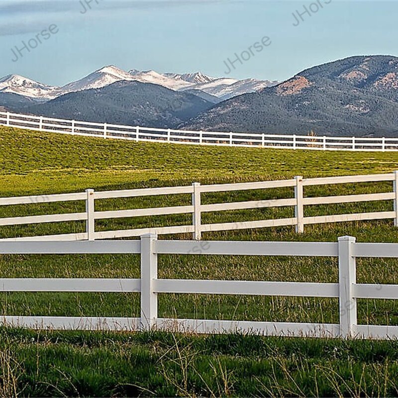 PVC Horse Fence Factory - OEM/ODM Custom China Supplies UV Resistant Racecourse PVC Horse Fence with Gates