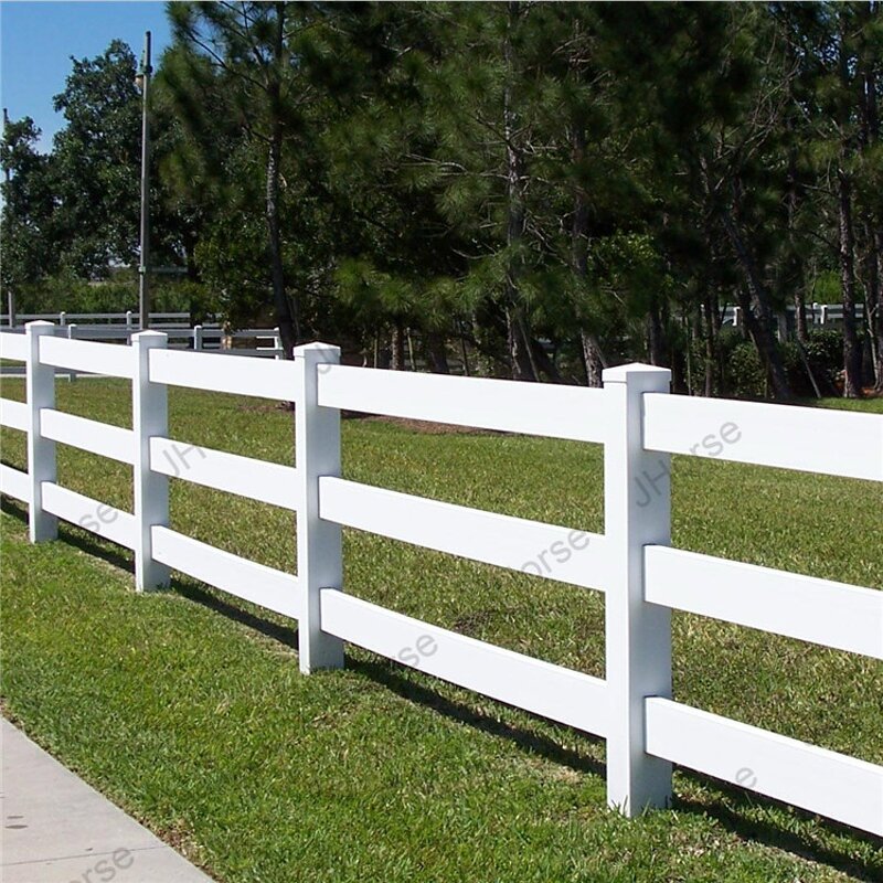 PVC Horse Fence Factory - OEM/ODM Custom China Supplies UV Resistant Racecourse PVC Horse Fence with Gates