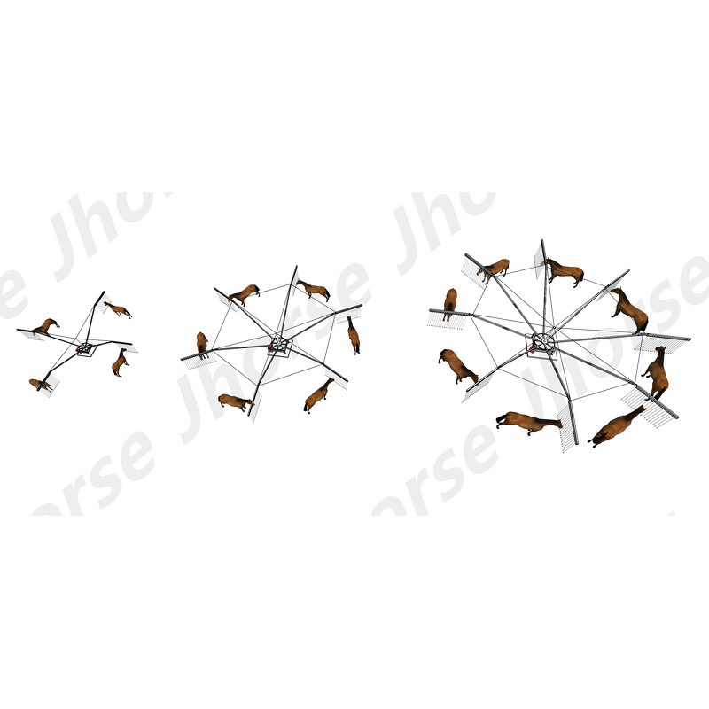 Adjustable Diameter Horse Exerciser Factory - OEM/ODM Custom All Galvanized Steel Professional Horse Exerciser