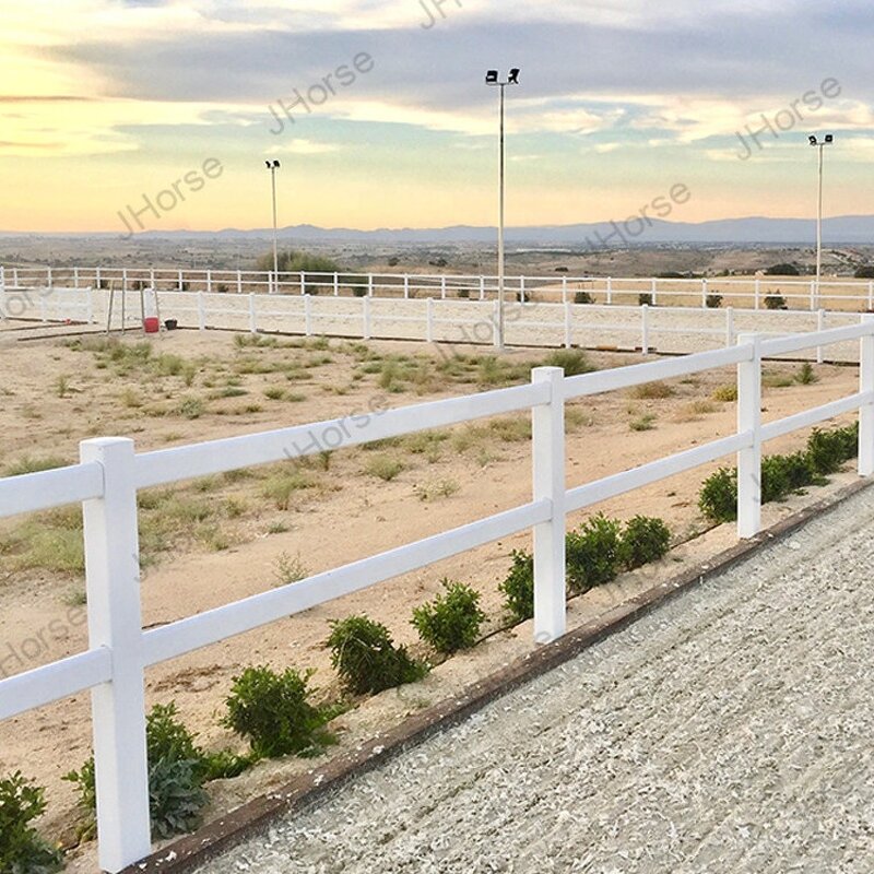 Plastic Vinyl PVC Horse Fence Manufacturer - OEM/ODM Custom Factory Hot Sale 2/3/4 Rail Cheap Plastic Vinyl Fence
