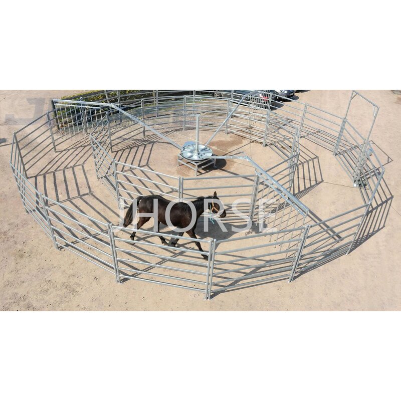 Adjustable Diameter Horse Exerciser Factory - OEM/ODM Custom All Galvanized Steel Professional Horse Exerciser