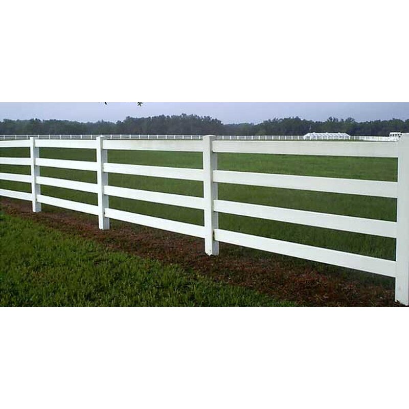 PVC Horse Fencing Manufacturer - OEM/ODM Custom Modern Design White Color Easily Assembled 3 Rails PVC Fencing