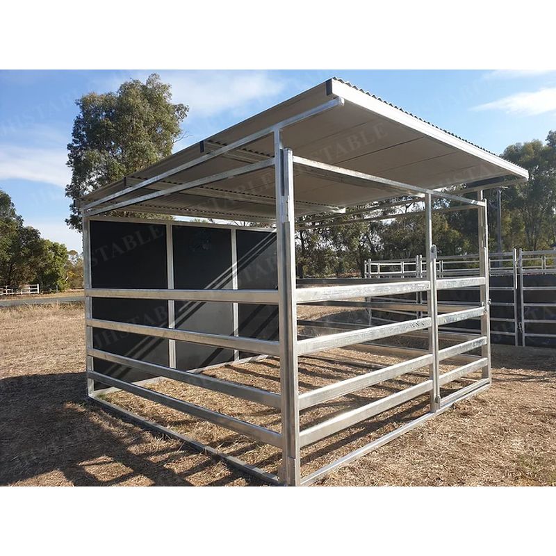 Outdoor Temporary Mobile Horse Shelters Factory - OEM/ODM Custom Outdoor Temporary Mobile Galvanized Horse Shelters