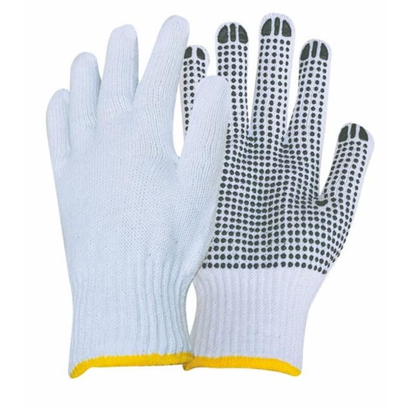 Black Pvc Dotted Cotton Gloves Factory - OEM/ODM Custom Black Pvc Dotted White Cotton Hand Gloves