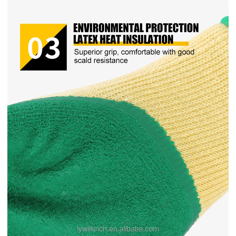 Latex Gloves for Work Manufacturer - OEM/ODM Custom High Quality Latex Gloves Cotton Liner CE En 388