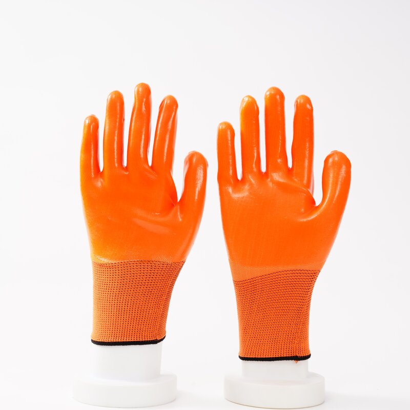 13 Gauge Polyester Rubber Gloves Factory - OEM/ODM Custom 13 Gauge Polyester Rubber Dipped Anti Oil Gloves