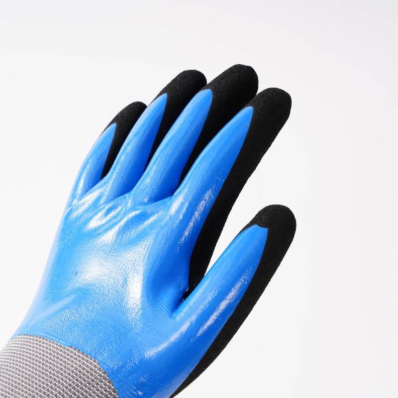 Anti Cut Construction Gloves Factory - OEM/ODM Custom HPPE Nitrile Coated Level 5 Cut Resistant Gloves