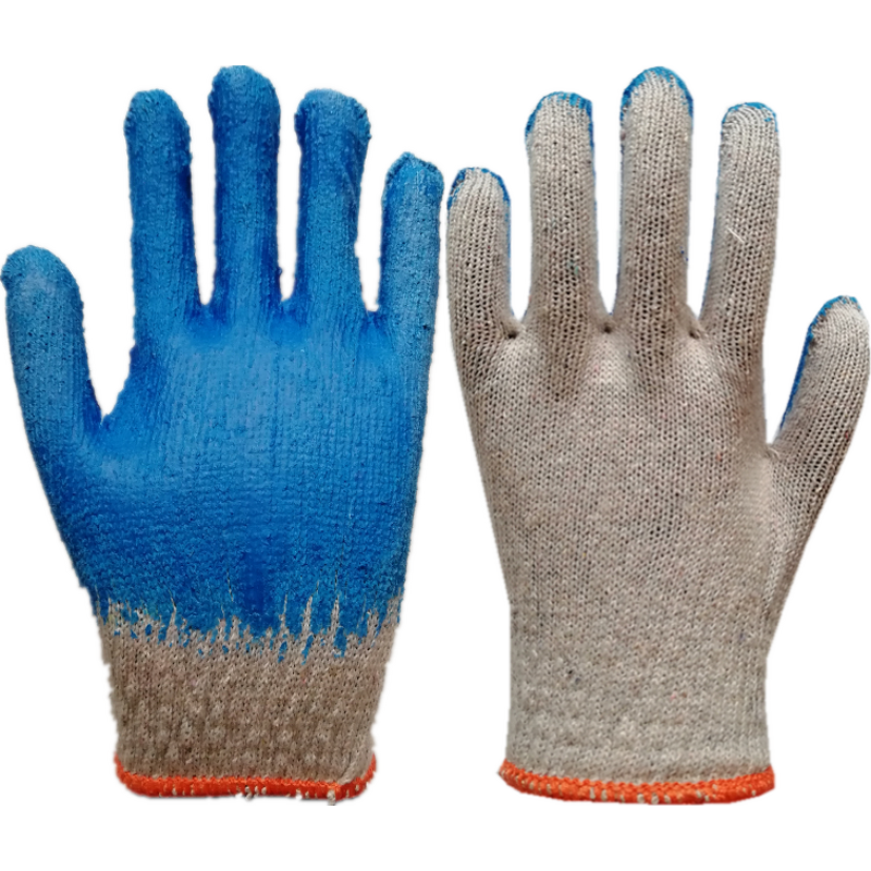 Orange Poly Cotton Latex Glove Manufacturer - OEM/ODM Custom Cheap Price Orange Poly Cotton Latex Glove Smooth