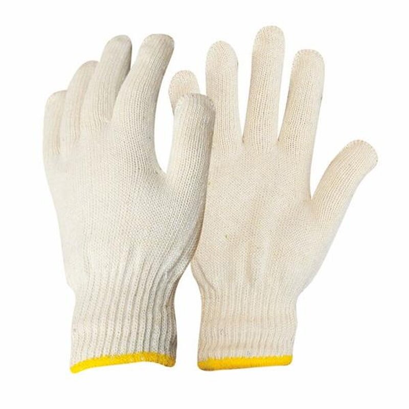 Cotton Safety Glove Factory - OEM/ODM Custom White Cotton Safety Glove for Working