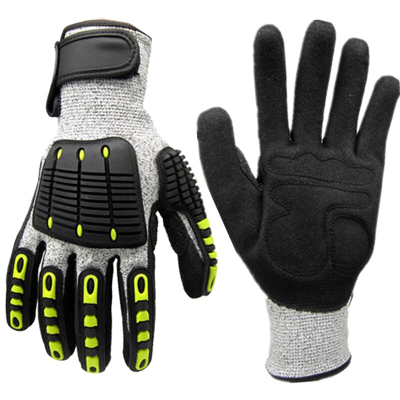 HPPE Work Gloves Manufacturer - OEM/ODM Custom HPPE Level 5 Work Gloves Logo Anti-Cut PU Gloves