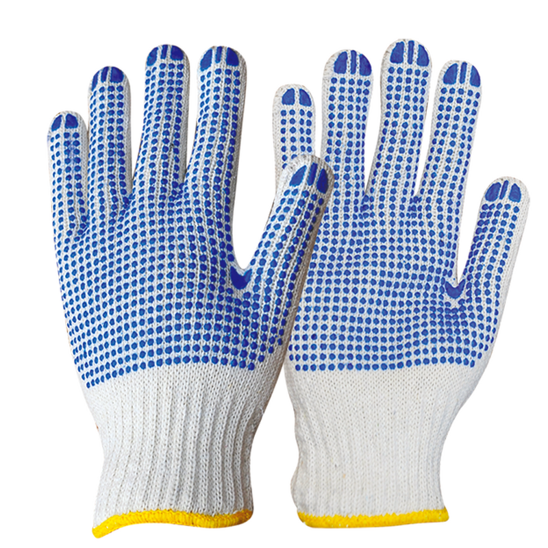 PVC Dotted Construction Gloves Factory - OEM/ODM Custom PVC Dotted Construction Cotton Safety Hand Gloves