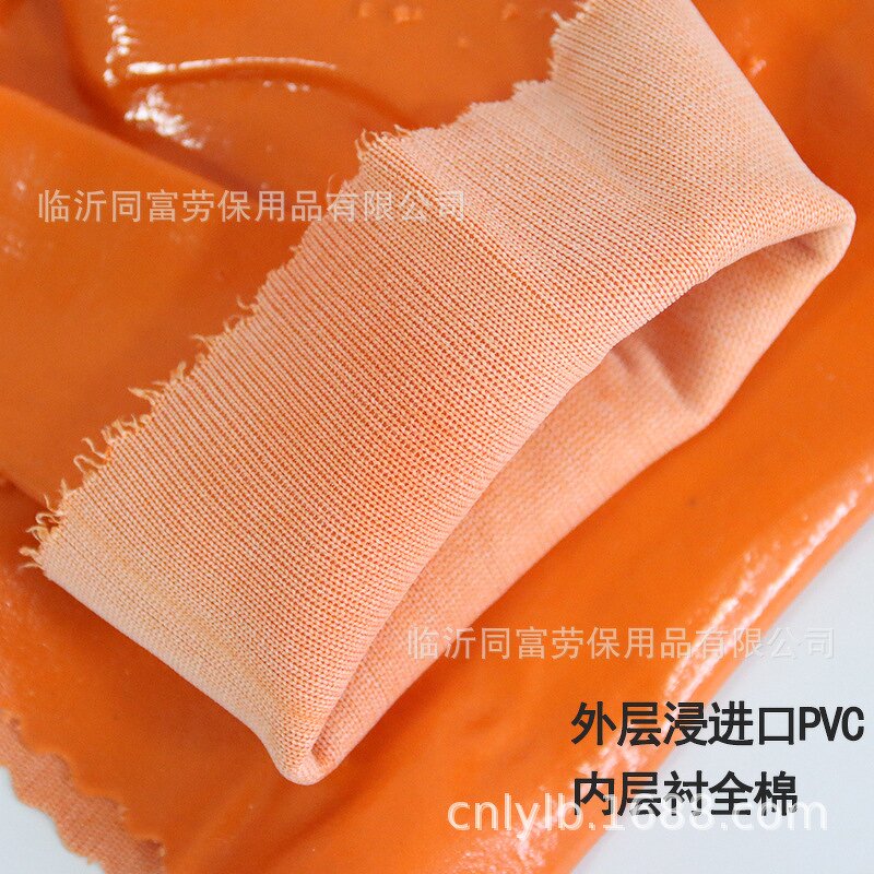 PVC Chemical Gloves Factory - OEM/ODM Custom Cotton Jersey PVC Coated Glove Red Pvc Chemical Gloves