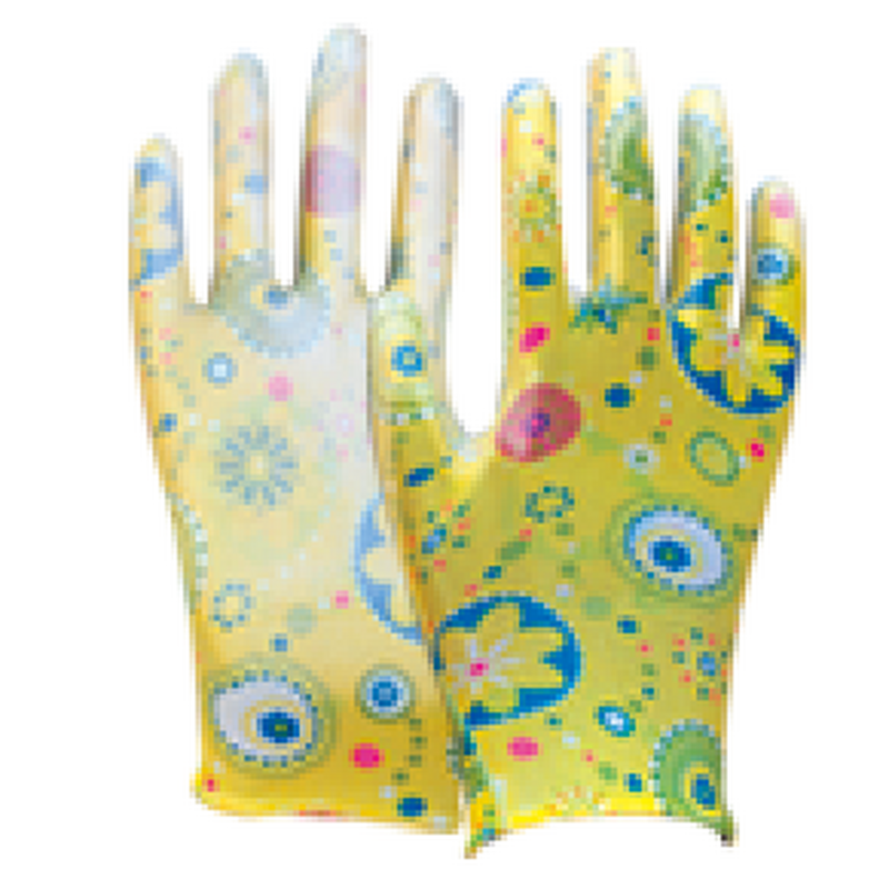 China Cheap Wholesale PU Gloves Factory - OEM/ODM Custom China Cheap Wholesale Flower PU Coated Garden Gloves