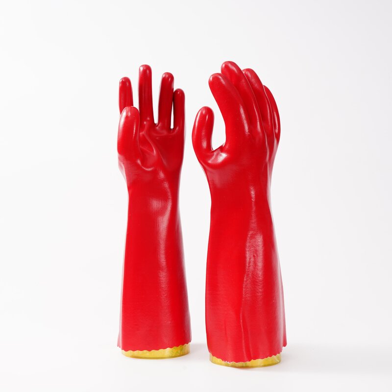 Thermal Chemical Resistant PVC Gloves Manufacturer - OEM/ODM Custom Thermal Oil Acid Chemical Resistant PVC Gloves