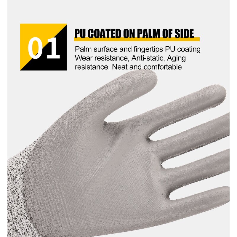 Anti-cut Safety Gloves Manufacturer - OEM/ODM Custom High Quality Level 5 Anti-cut PU Safety Gloves