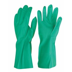 Green Nitrile Long Sleeve Gloves Manufacturer - OEM/ODM Custom Latex-Coated Green Nitrile Long Sleeve Gloves Anti-Static