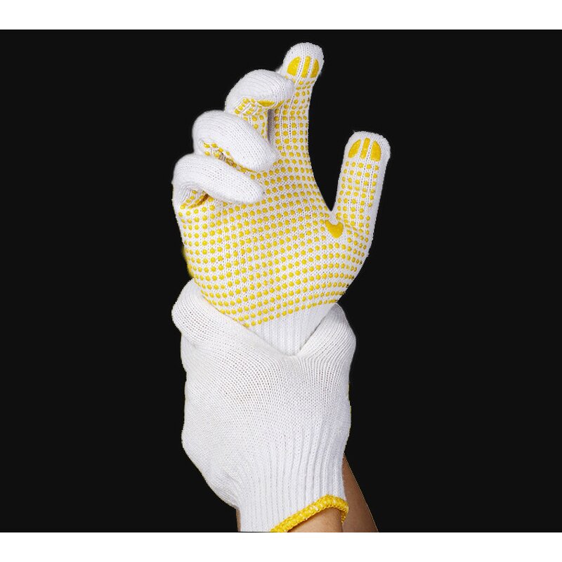 PVC Dotted Work Safety Gloves Manufacturer - OEM/ODM Custom 50g/pair PVC Dotted Cotton Lining Safety Gloves