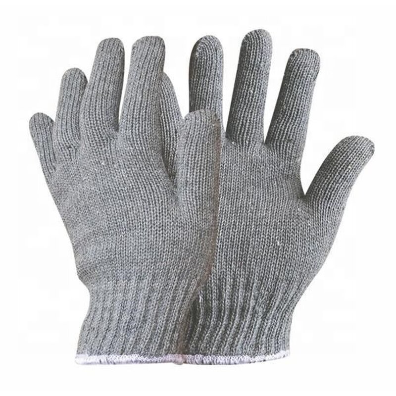 Labour Cotton Knitted Gloves Factory - OEM/ODM Custom Labour White Cotton Knitted Safety Work Gloves