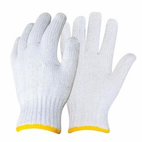 Construction White Cotton Gloves Factory - OEM/ODM Custom Cheap Construction White Cotton Knitted Hand Gloves