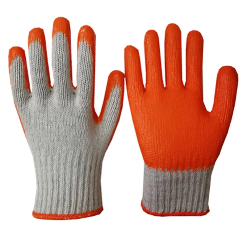 Orange Poly Cotton Latex Glove Manufacturer - OEM/ODM Custom Cheap Price Orange Poly Cotton Latex Glove Smooth