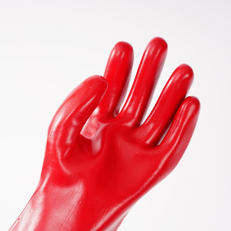 Safety Work Gloves PVC Manufacturer - OEM/ODM Custom 27-45CM Safety Work Gloves PVC Long Sleeves Waterproof