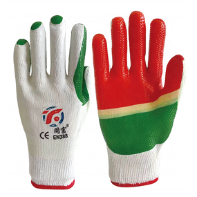 Construction Gardening Safety Gloves Factory - OEM/ODM Custom 7G/10G Cotton Knit Latex Rubber Palm Gloves