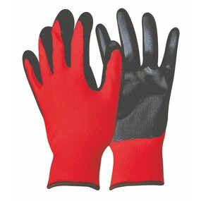 Red Nylon Nitrile Gloves Factory - OEM/ODM Custom 13 Gauge Red Nylon Black Nitrile Coated Western Gloves