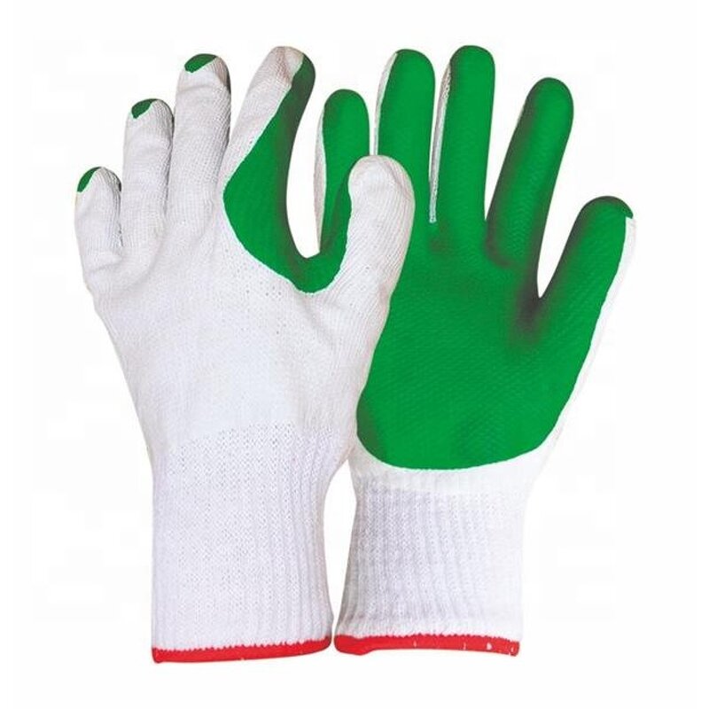 Diamond Pattern Rubber Gloves Factory - OEM/ODM Custom Diamond Pattern Latex Laminated Rubber Palm Gloves